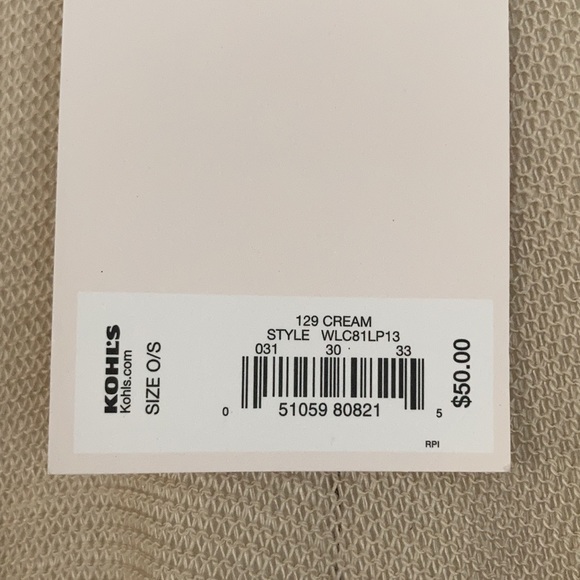 LC Lauren Conrad Beige Thin Ruffled Poncho, NWT, One Size - Picture 6 of 6